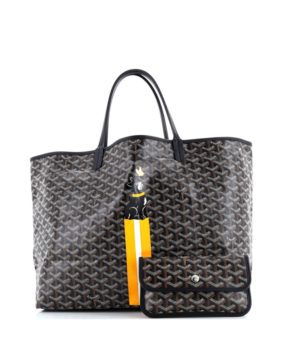 Pre-Owned Goyard Gm Saint Louis Tote Printed Coated Canvas
