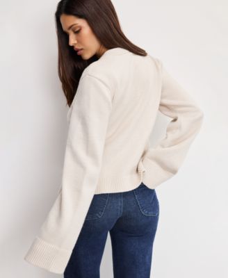 Women's Button Front Knit Cardigan Sweater, Regular & Plus Size