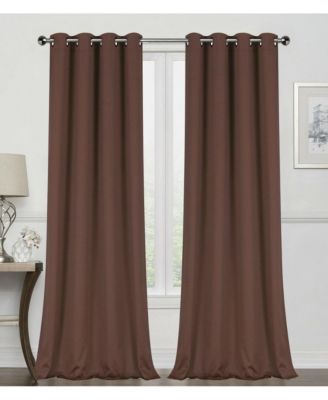 2 Pack: Hotel Thermal Grommet 100% Blackout Curtains