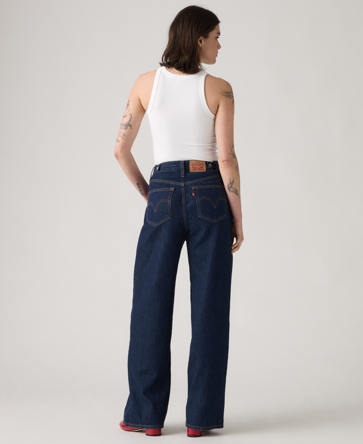 Levi's Super Baggy Barrel Leg Jeans In Blue