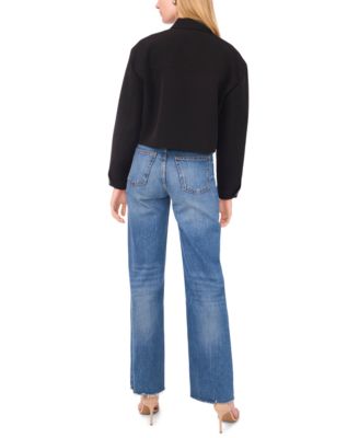 Women's V-Neck Cropped Jacket