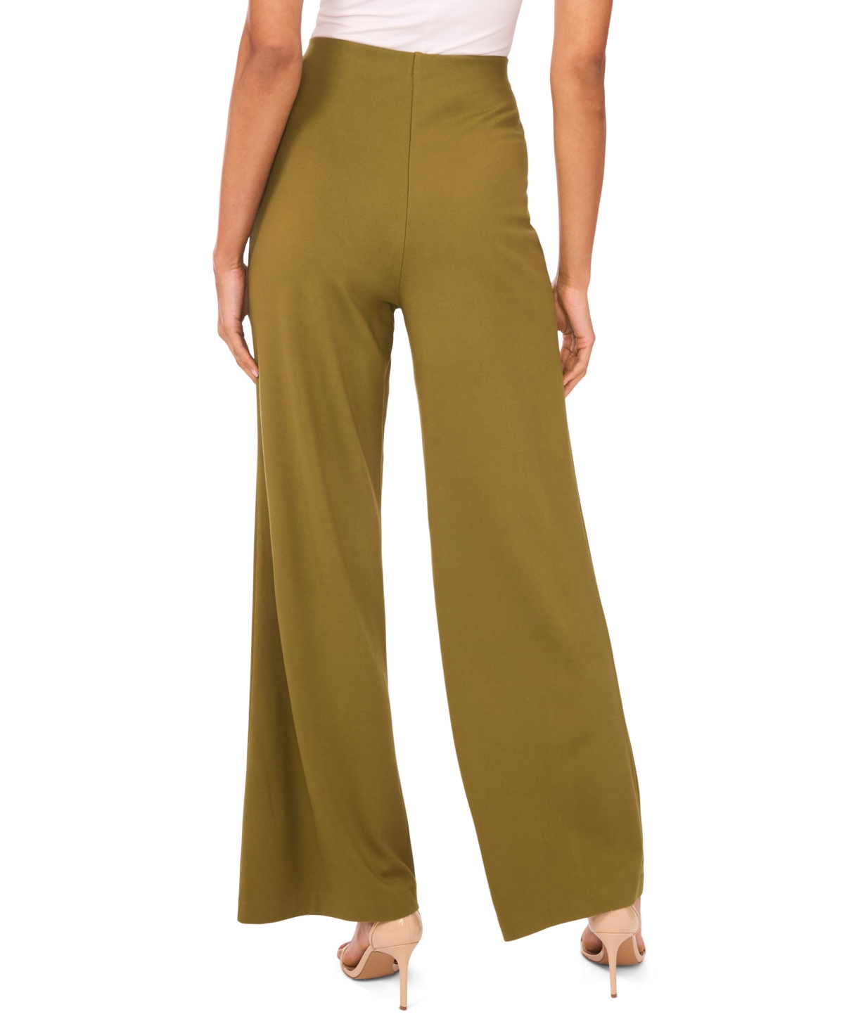 Sam & Jess Women's Ponte Wide Leg Pants In Green