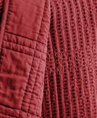 Cloud Waffle Textured Quilted Throw, 50" x 60"