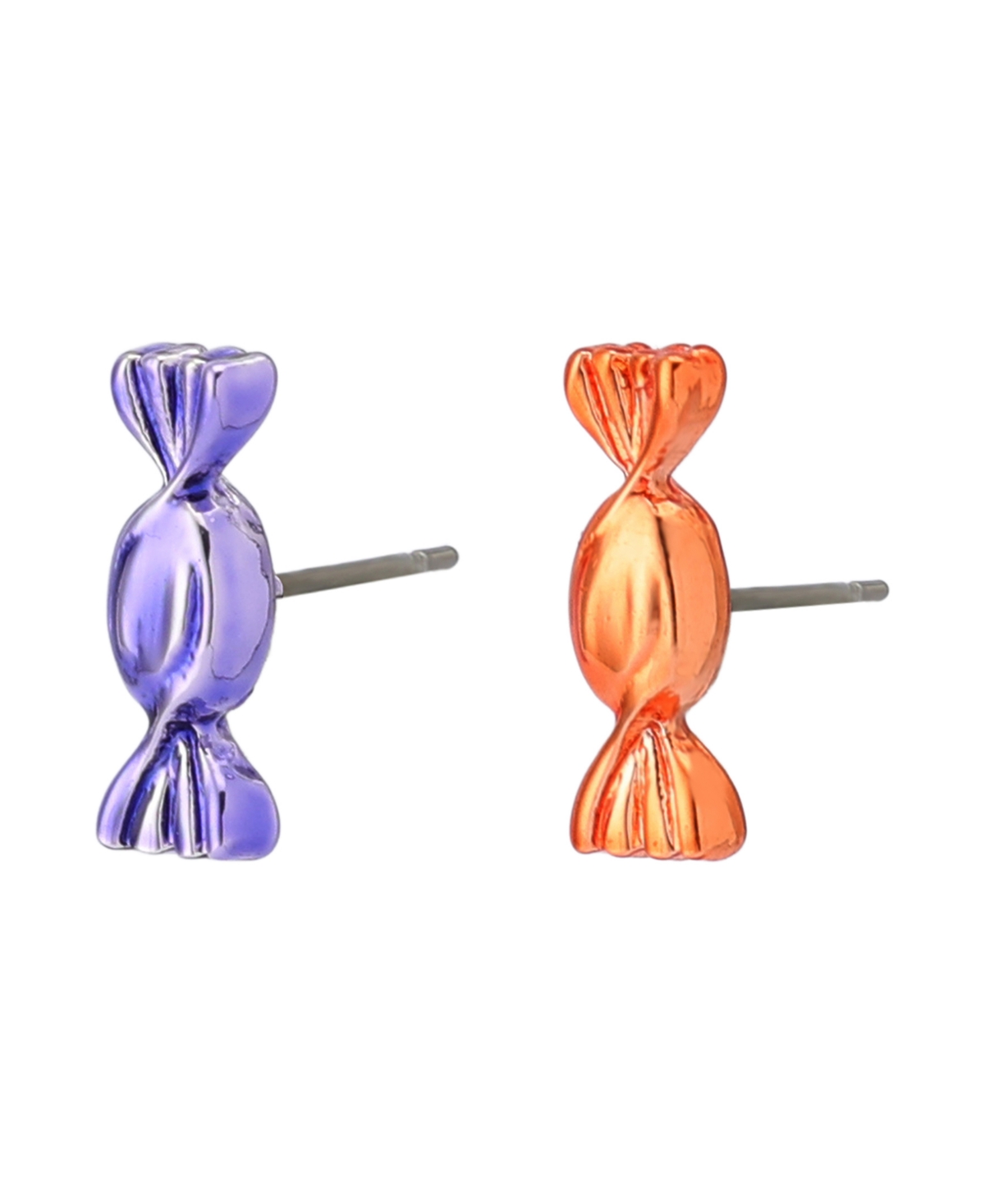 Betsey Johnson Multi-colored Candy Mismatch Stud Earrings In Multi