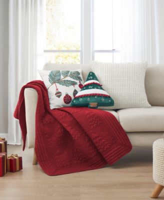 O Christmas Tree Reversible Quilted Throw, 50" x 60"
