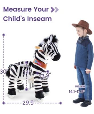 Ride-on Horse Zebra Model U Size 3 for 3-4 Years