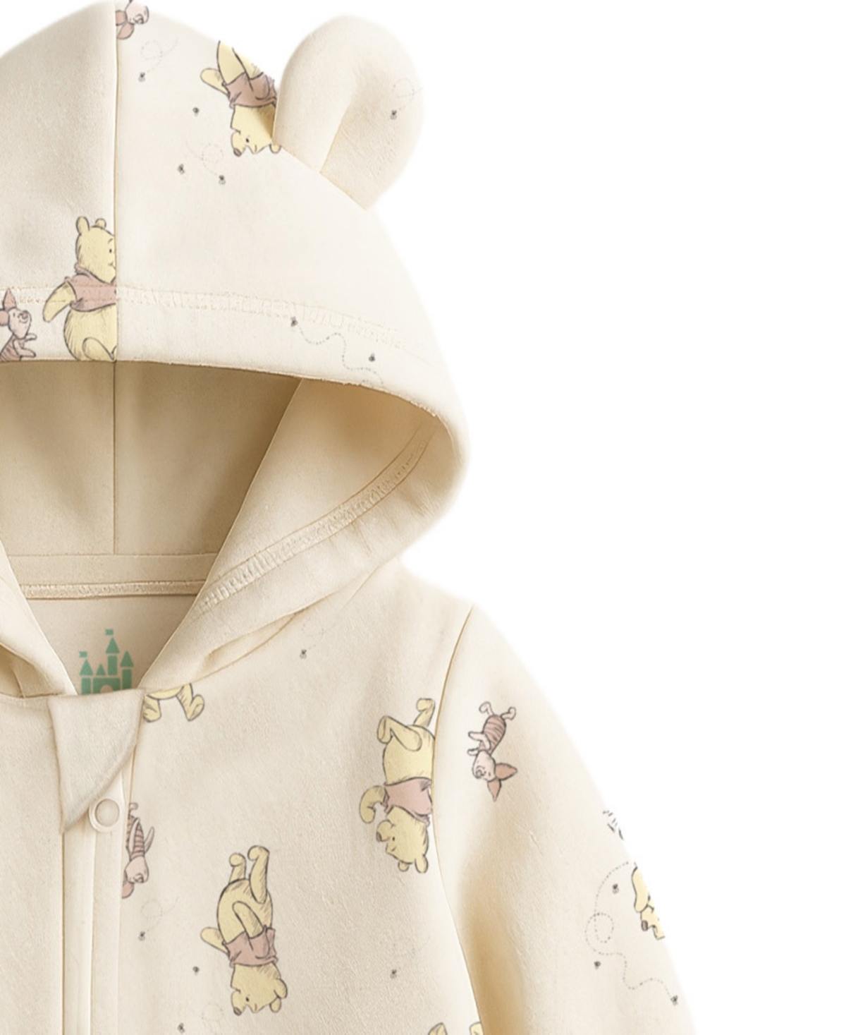Disney Baby Boys Neutral Pooh Hooded Coverall