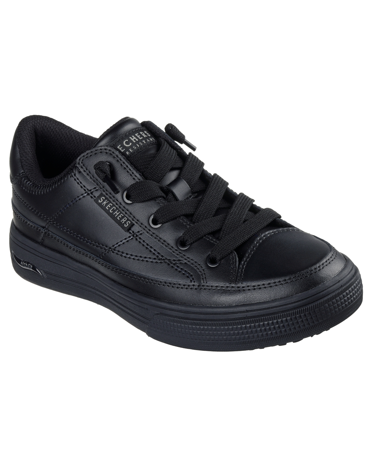 Skechers Women's Work Slip-Resistant: Arch Fit Arcade Casual Work Sneakers from Finish Line - Black