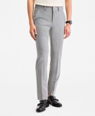 Men's Modern-Fit Dark Gray Suit Separates Pant 