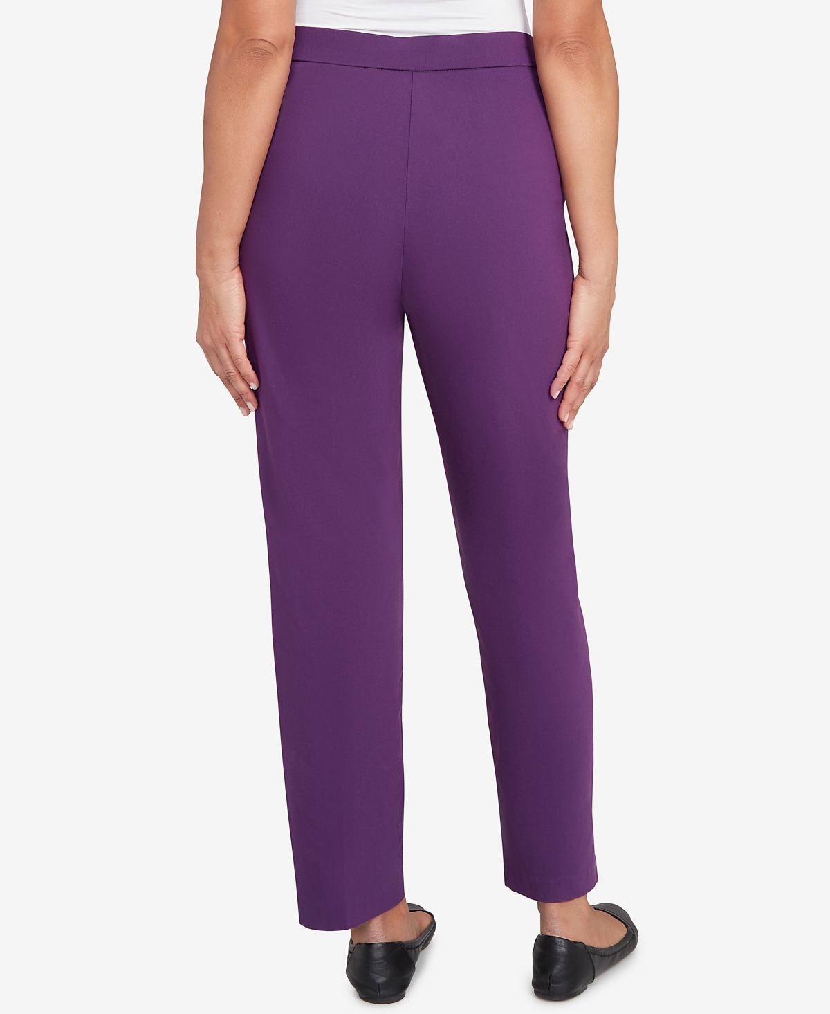 Alfred Dunner Women's Urban Legend Fitted Twill Medium Length Pants