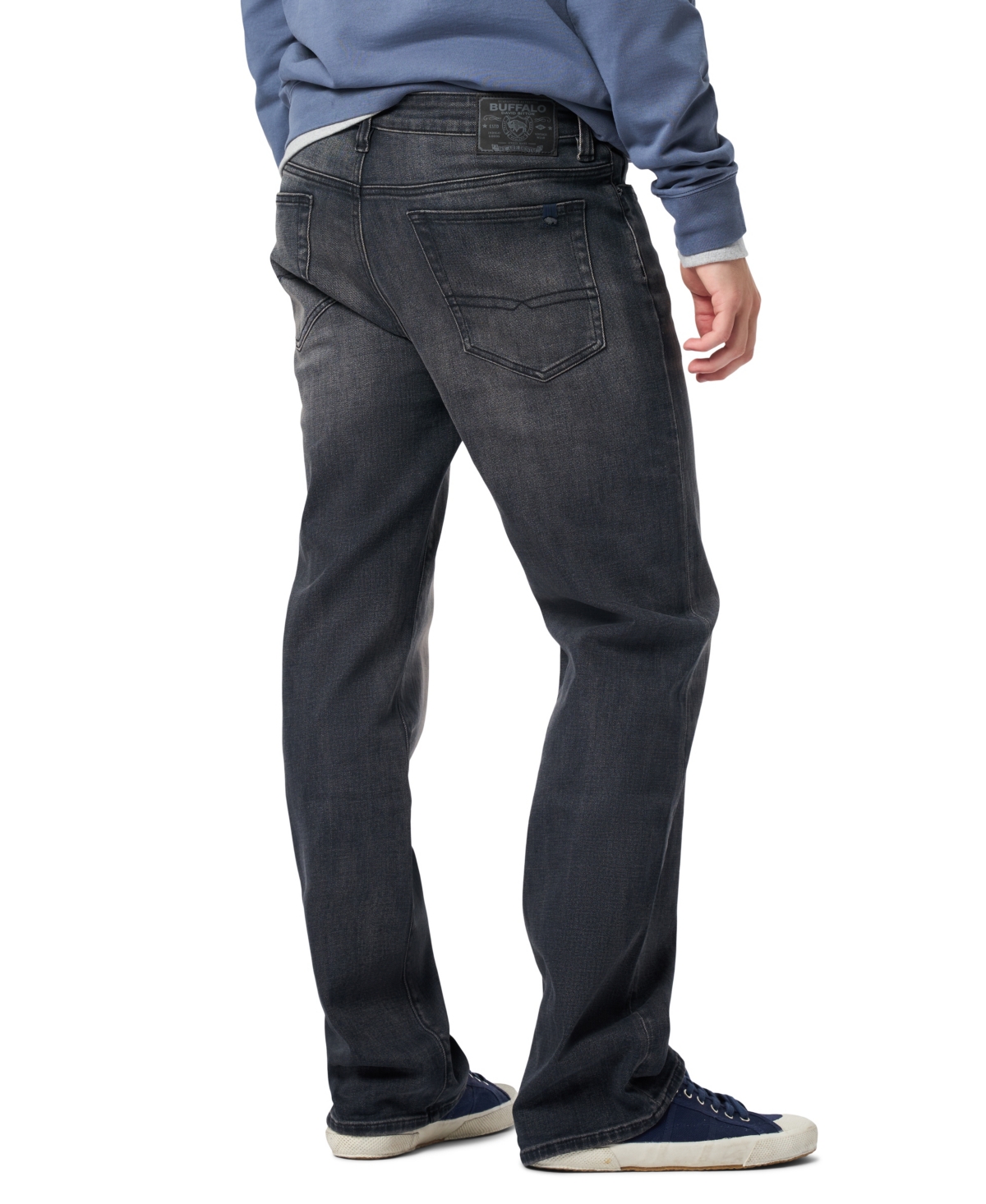 Buffalo David Bitton Men's Ruffer Relaxed Straight Jeans In Black