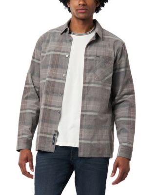 Men's Sinclair Plaid Baby Cord Shirt