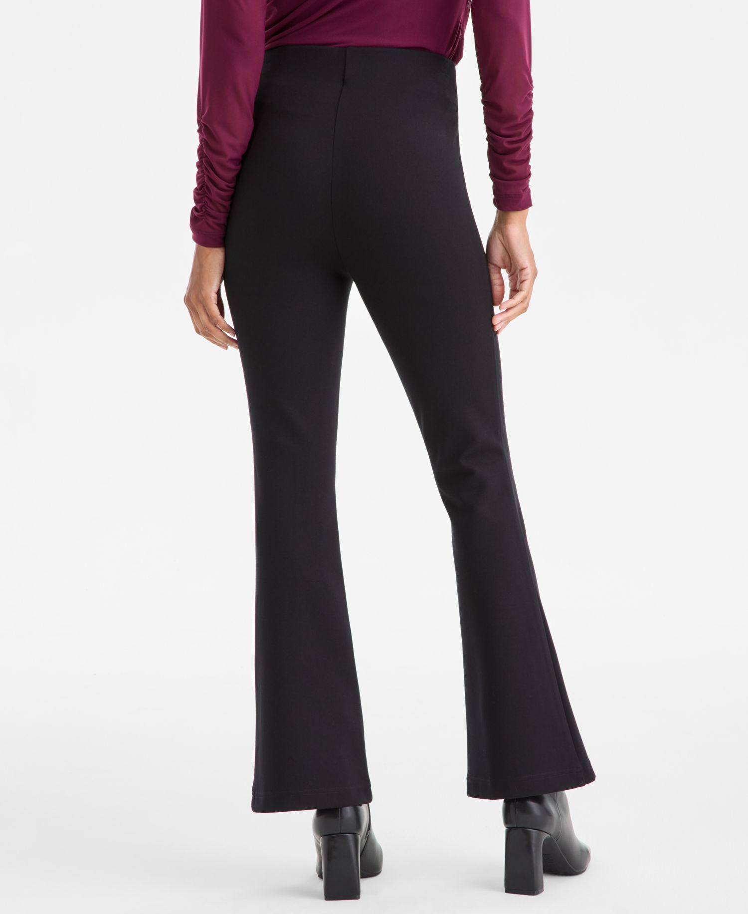 Women's High-Rise Ponte Flare Pants P/XS-3X