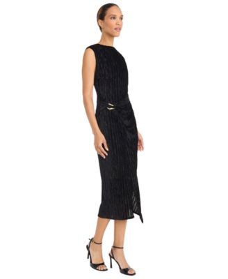 Women's Gathering Detail Midi Dress