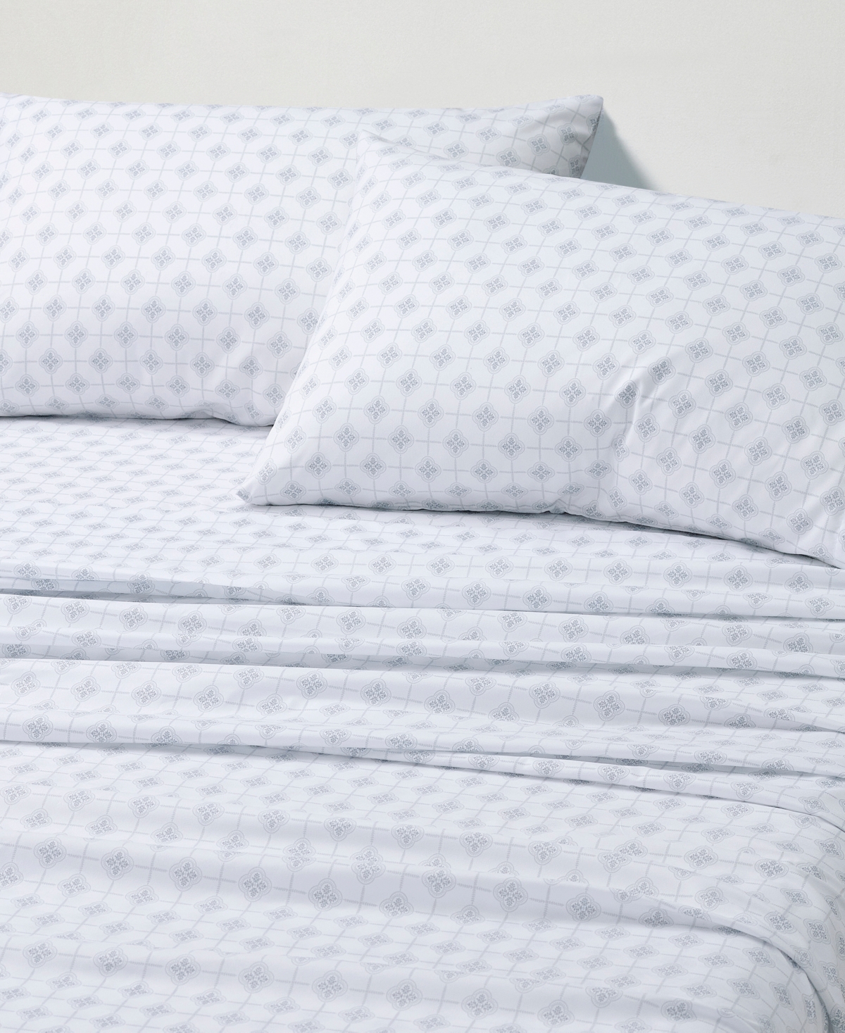 Sunham Microfiber Easy Care Printed 4-pc. Sheet Set, Queen