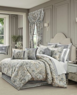 J Queen New York Annabelle Comforter Sets In Silver
