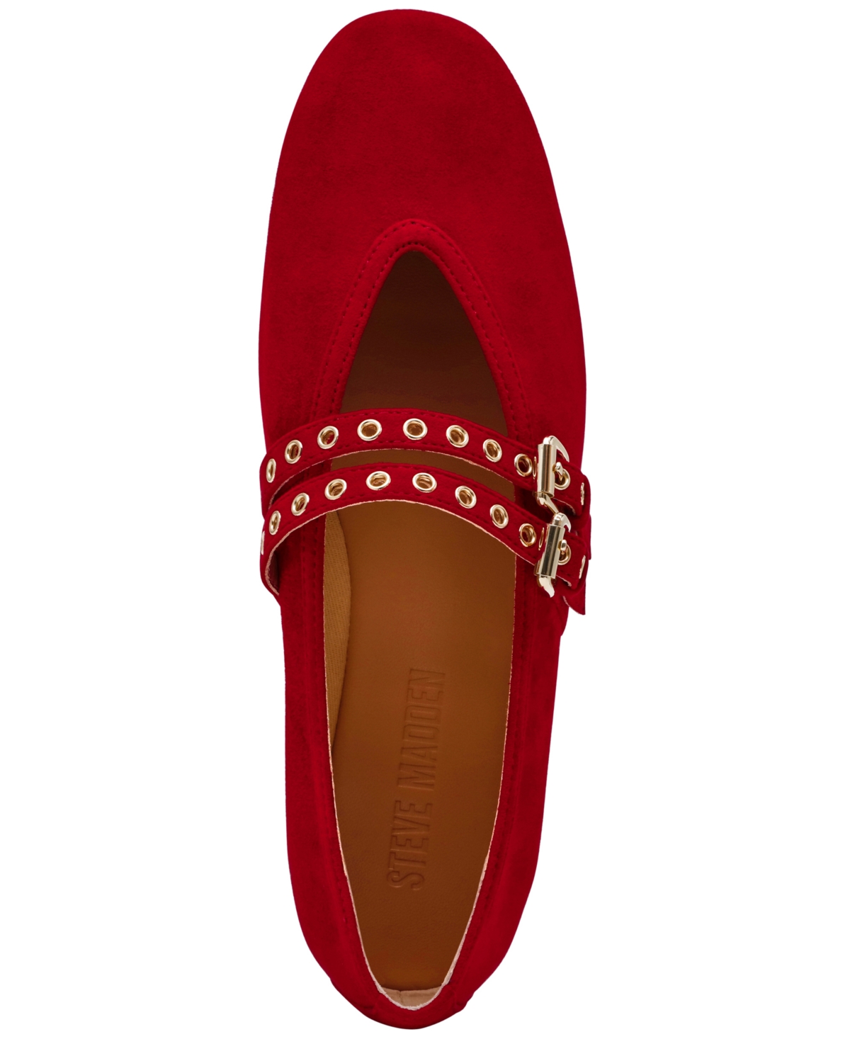 Steve Madden Women's Lydia Mary-jane Ballet Flats In Red