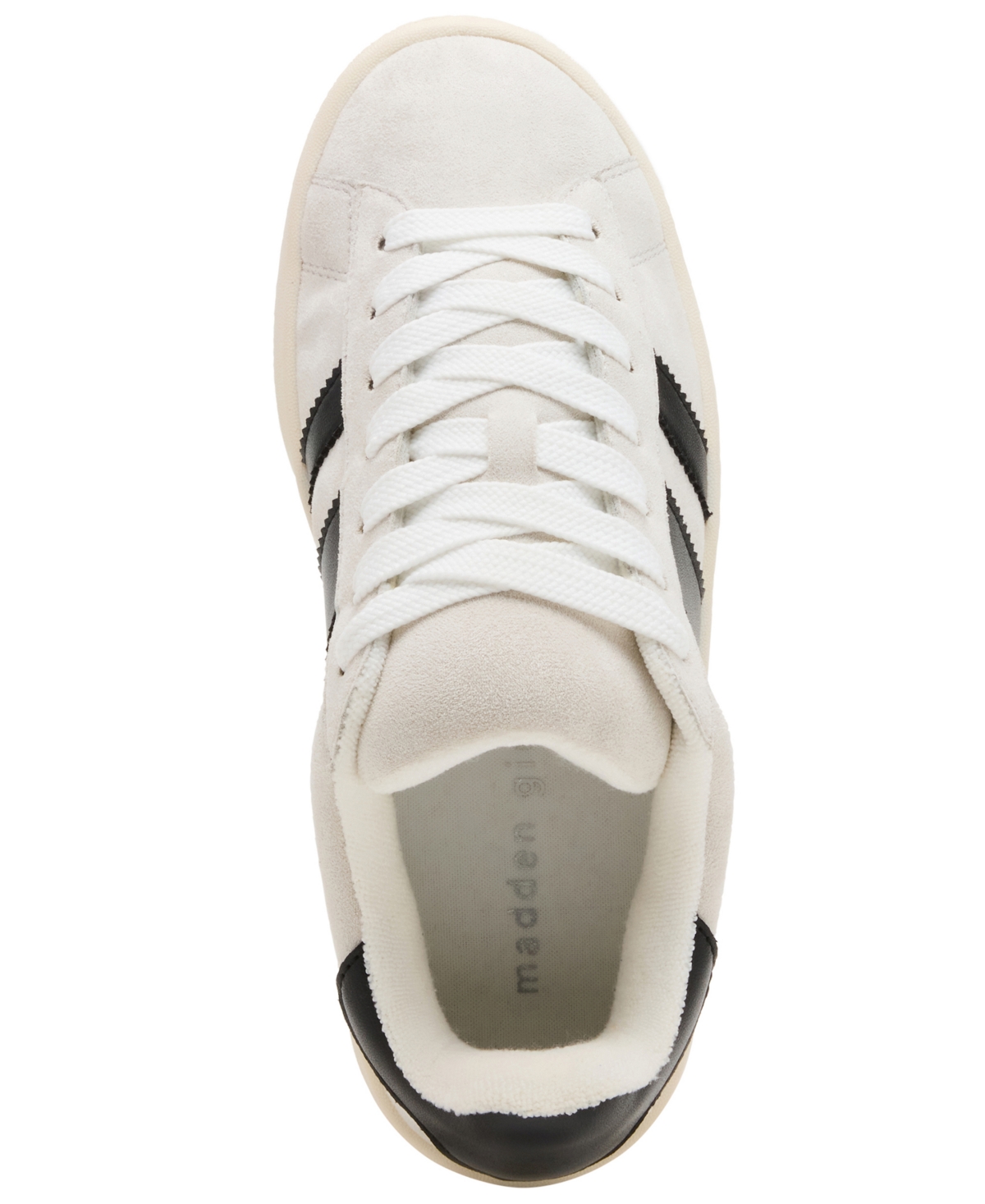Madden Girl Nollie Lace-up Skate Sneakers In White
