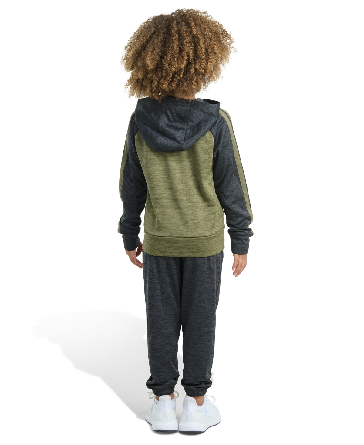 Adidas Originals Toddler And Little Boys 2-piece Long Sleeve Fleece Jacket And Joggers Set In Green