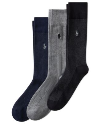 Polo Ralph Lauren - Men's 3-Pk. Classic Gents Patterned Dress Socks