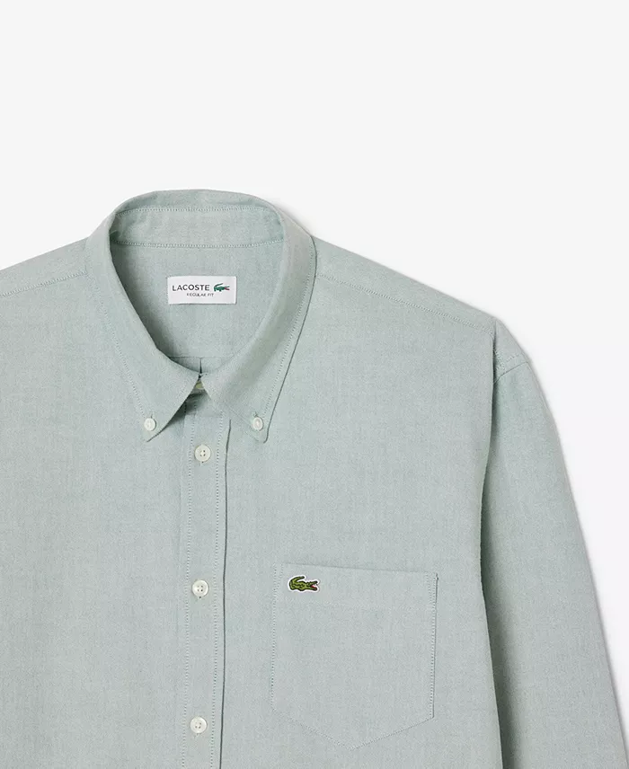 Men's Woven Long Sleeve Button-Down Oxford Shirt - thumbnail 9