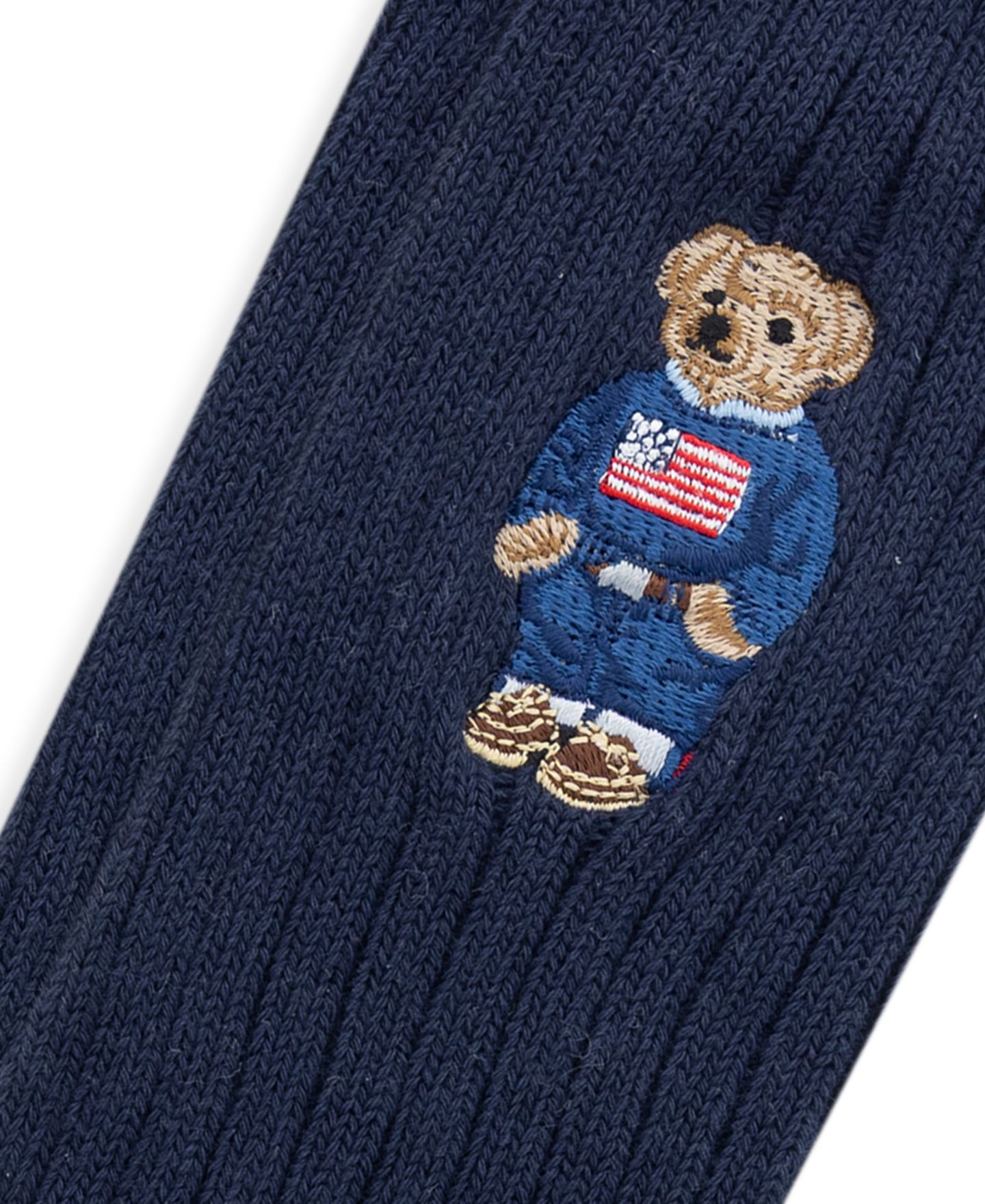 Носки Bear для мужчин, вышивка — Polo Ralph Lauren, цвет: Тёмно-синий — фото 3