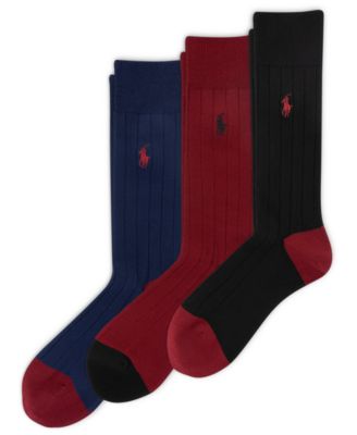 Men's Soft Touch Rib Dress Socks, 3-Pack