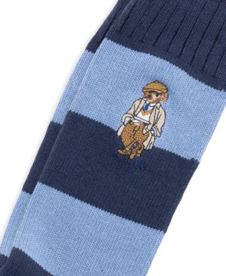 Men's Embroidered Rugby Bear Socks