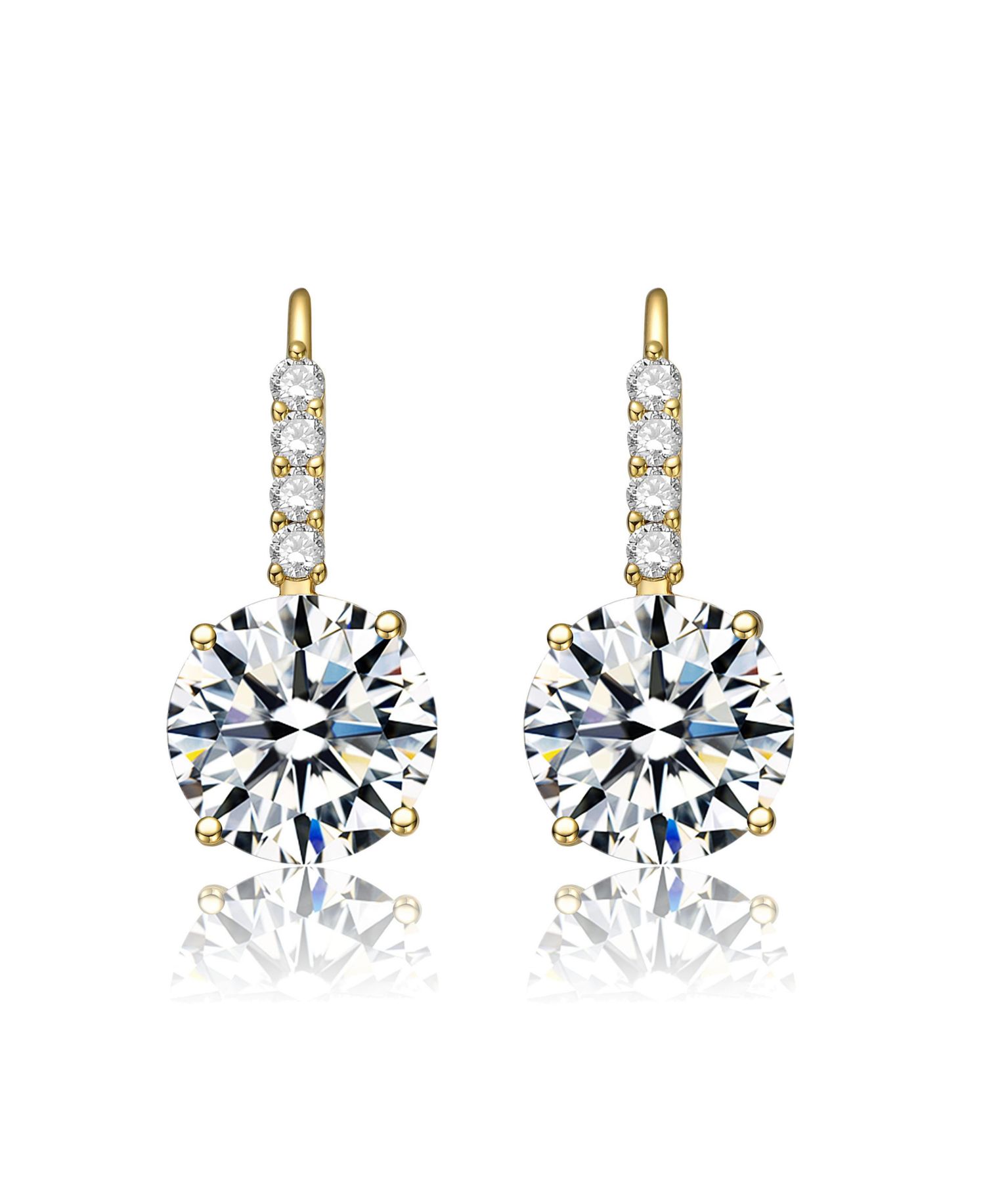 Classic Elegant Basket-Set Drop Leaver Back Earrings