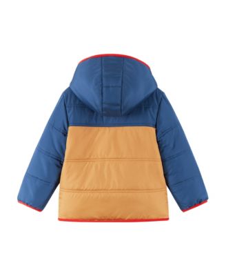 Toddler/Child Boys Navy Color Blocked Jacket w/Faux Shearling Lining