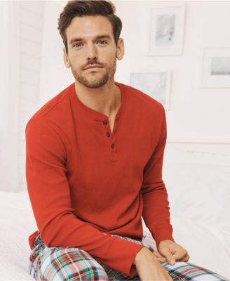 Big & Tall Knit Rib Pajama Henley