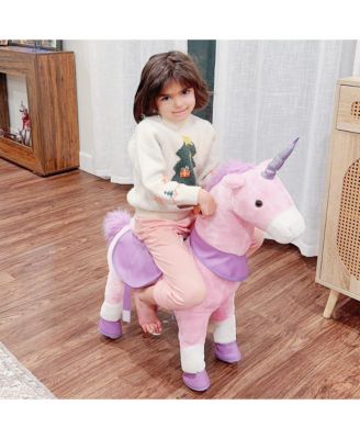 Kids Ride-on Walking Horse with Easy Rolling Wheels,