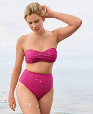 Women's Shine High Waisted Bikini Bottoms