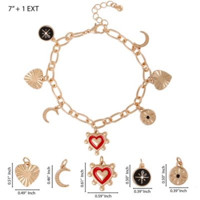 Gold-Tone Charm Bracelet