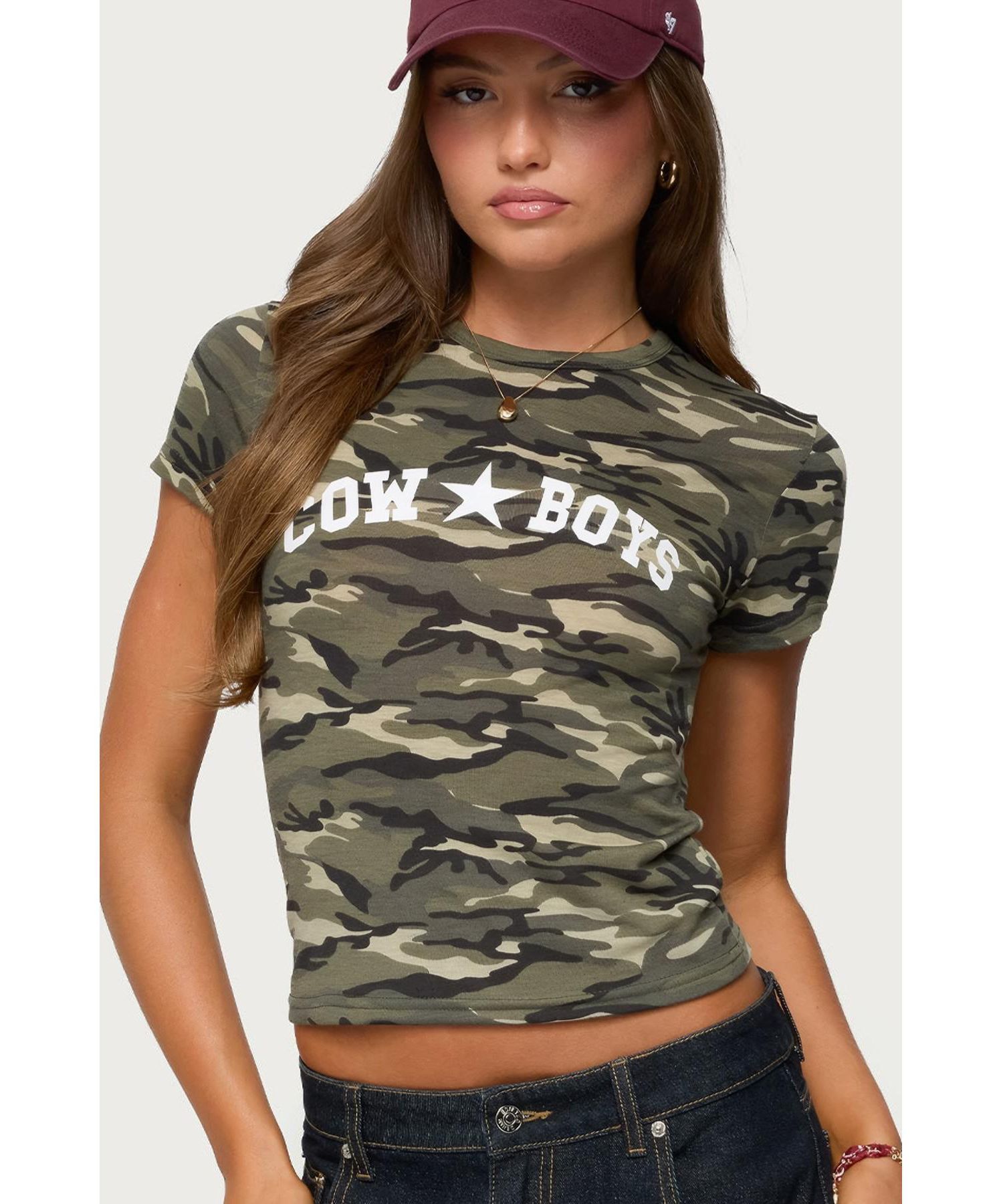 Women's Nika Camo Cowboys T Shirt