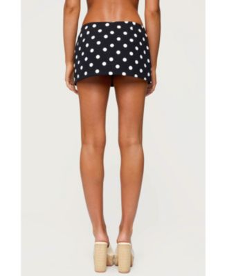Womens Noreen Polka Dot Mini Skort