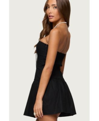 Women's Cecelie Strapless Drop Waist Mini Dress