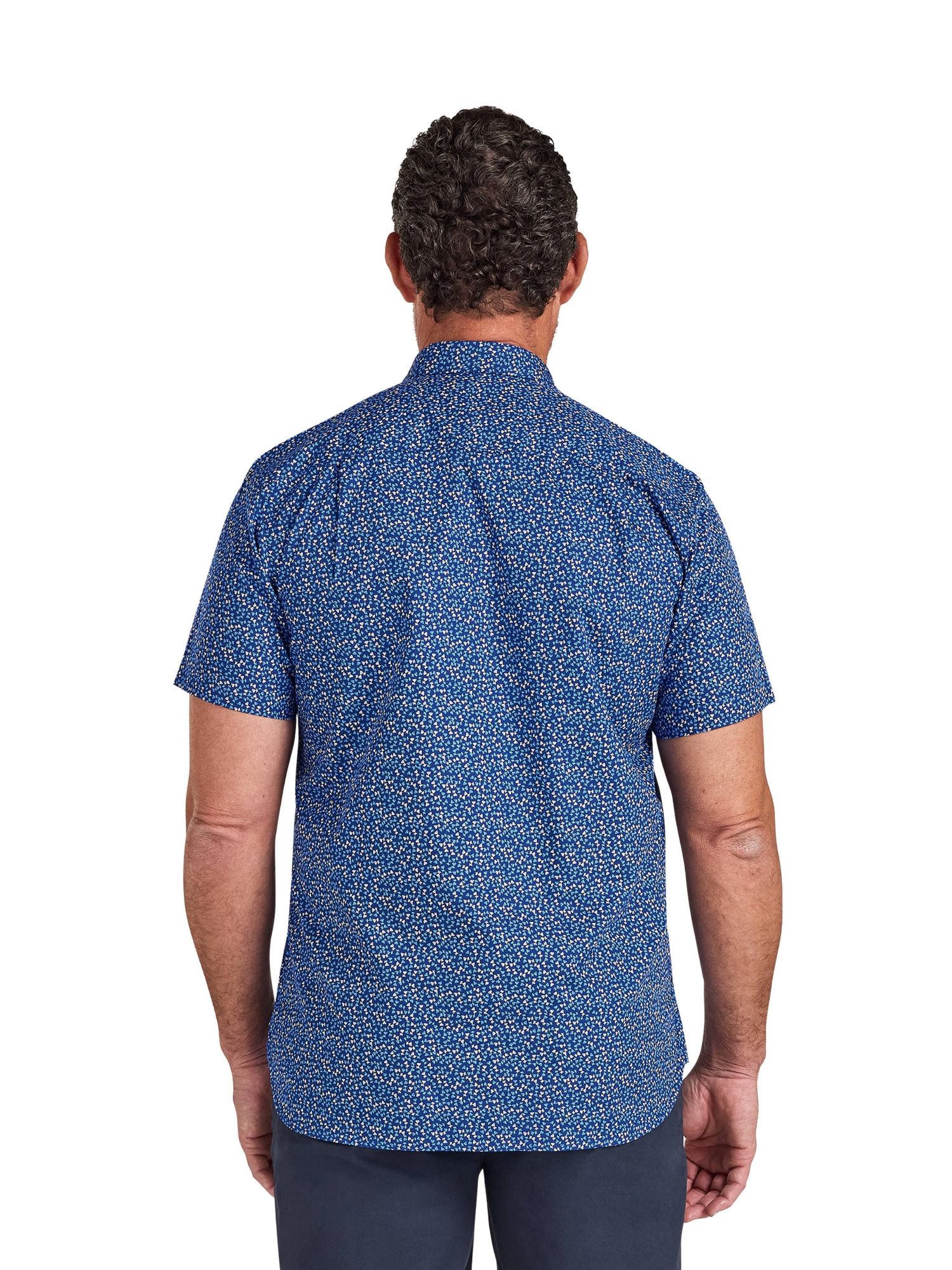 Men's Short Sleeve Flower Bud Shirt