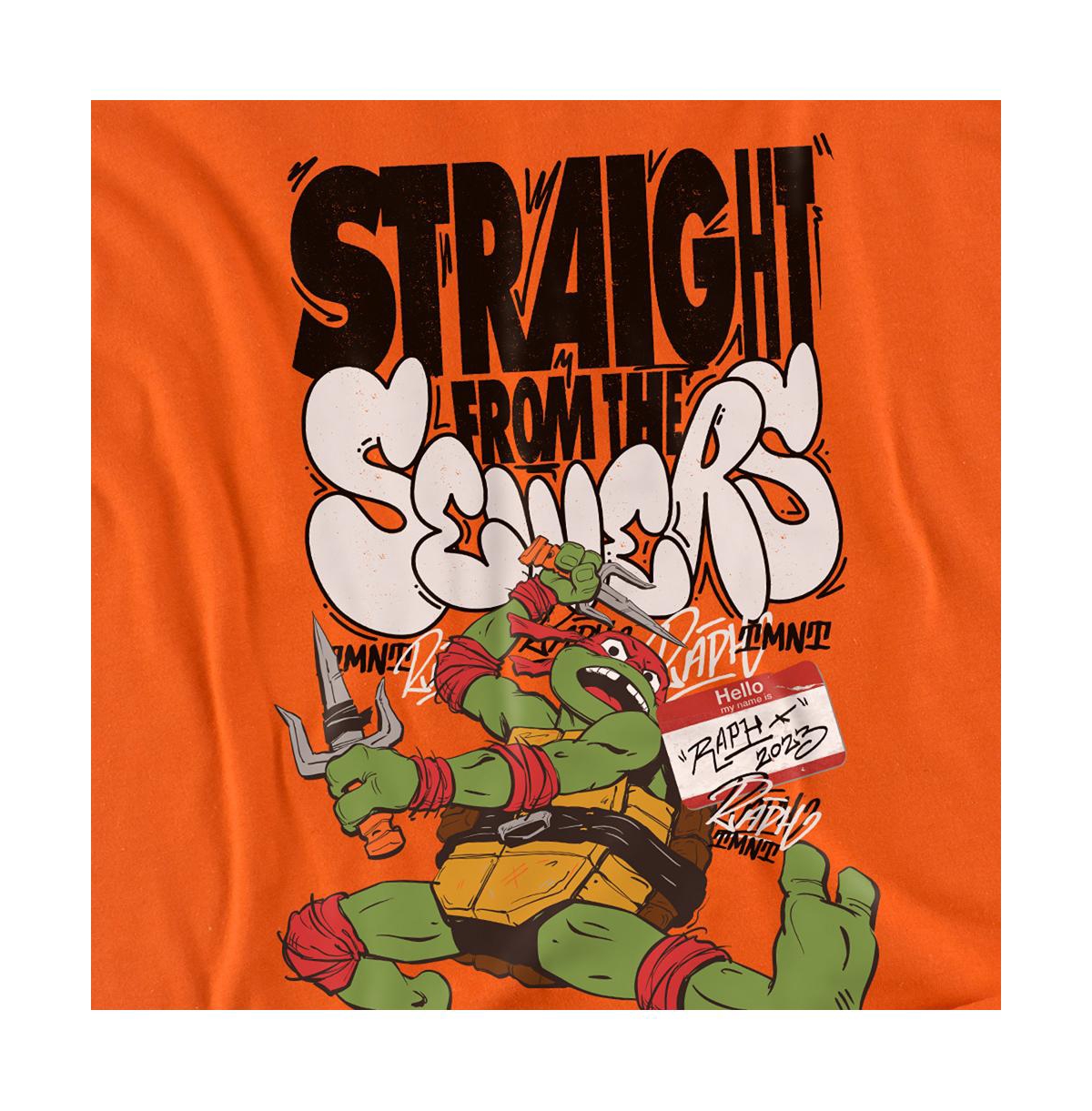 Logovision Men's Tmnt Mutant Mayhem Raph Sewers T-Shirt