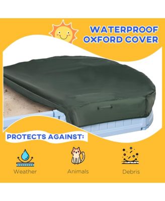 Kids Outdoor box with Seat Board, Cover, Light