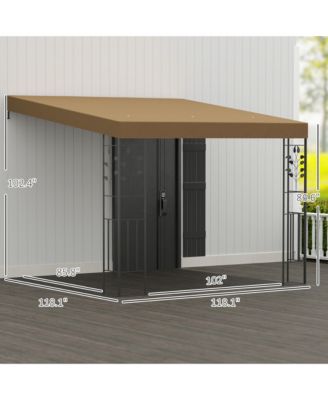 10' x 10' Outdoor Pergola Canopy, Metal Patio Canopy,