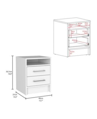 Storage Cabinet NightStand End Table