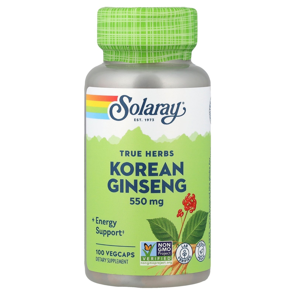 Solaray True Herbs Korean Ginseng 550 mg