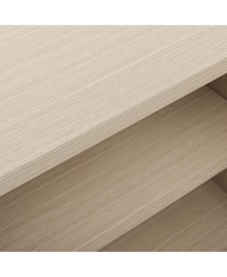 CASAINC 2-Door Carved Storage Cabinet with Adjustable shelf