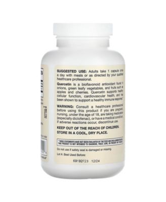 Quercetin  500 mg  -  200 Veggie Capsules