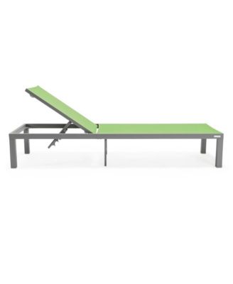 Marlin Patio Chaise Lounge Chair With Grey Aluminum Frame