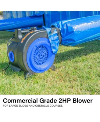 2 HP Blue Inflatable Blower - 14G, Stackable Design, 25ft Cord for Quick Setup