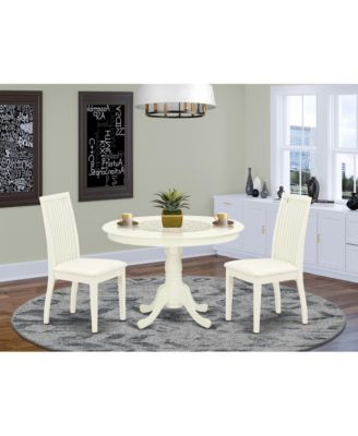 Kitchen Table and 2 Wood Dining Chairs Dining Room Set
