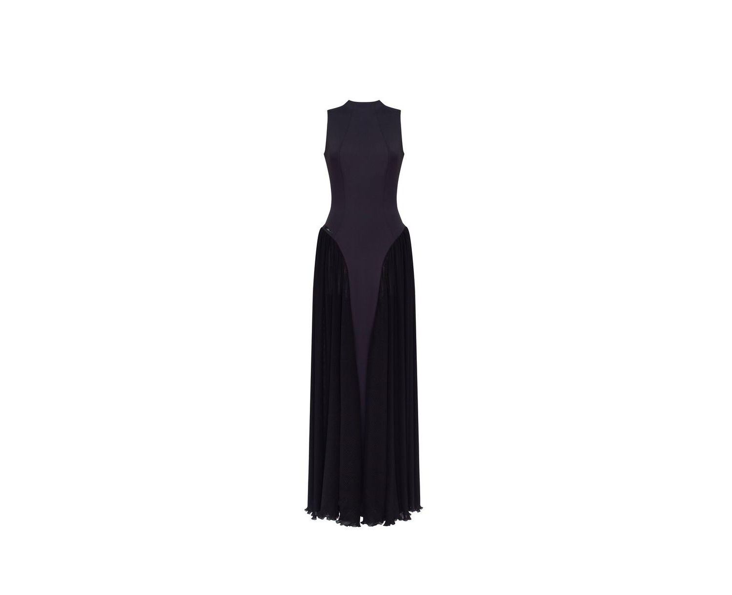 Women's Elegant mock neck maxi dress