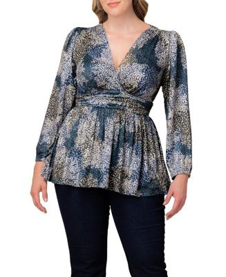 Plus Size Leah Long Sleeve Tunic Top